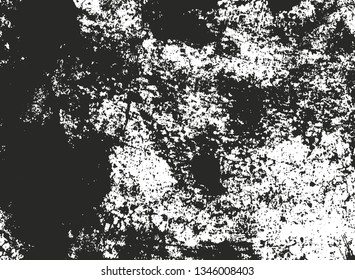 Distressed overlay texture of cracked concrete, stone or asphalt. grunge background. abstract halftone vector illustration