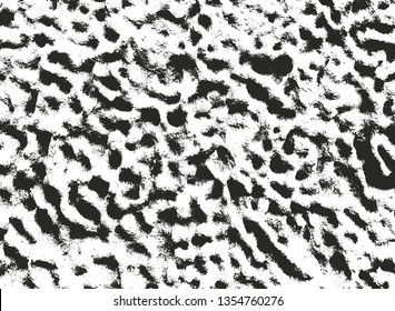 Distressed overlay texture of cracked concrete, stone or asphalt. grunge background. abstract halftone vector illustration