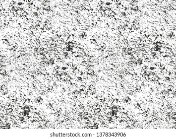 Distressed overlay texture of cracked concrete, stone or asphalt. grunge background. abstract halftone vector illustration