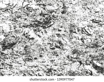 Distressed overlay texture of cracked concrete, stone or asphalt. grunge background. abstract halftone vector illustration