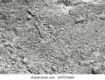 Distressed overlay texture of cracked concrete, stone or asphalt. grunge background. abstract halftone vector illustration
