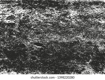 Distressed overlay texture of cracked concrete, stone or asphalt. grunge background. abstract halftone vector illustration