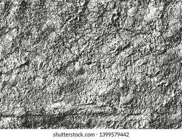 Distressed overlay texture of cracked concrete, stone or asphalt. grunge background. abstract halftone vector illustration