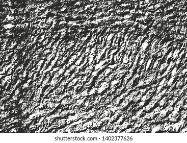 Distressed overlay texture of cracked concrete, stone or asphalt. grunge background. abstract halftone vector illustration