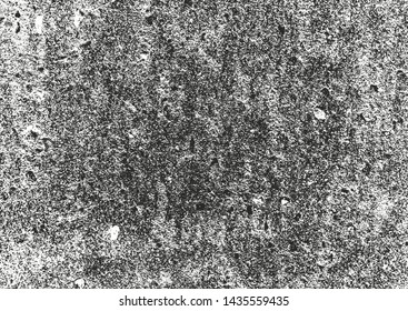 Distressed overlay texture of cracked concrete, stone or asphalt. grunge background. abstract halftone vector illustration