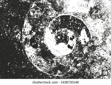Distressed overlay texture of cracked concrete, stone or asphalt. grunge background. abstract halftone vector illustration