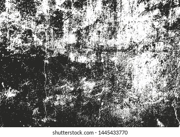 Distressed overlay texture of cracked concrete, stone or asphalt. grunge background. abstract halftone vector illustration