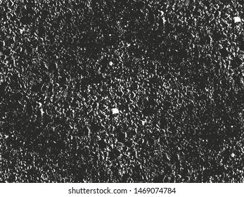 Distressed overlay texture of cracked concrete, stone or asphalt. grunge background. abstract halftone vector illustration