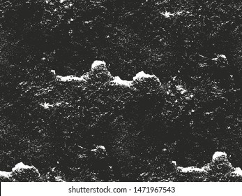 Distressed overlay texture of cracked concrete, stone or asphalt. grunge background. abstract halftone vector illustration