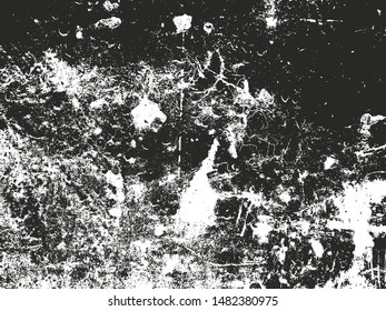 Distressed overlay texture of cracked concrete, stone or asphalt. grunge background. abstract halftone vector illustration