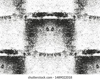 Distressed overlay texture of cracked concrete, stone or asphalt. grunge background. abstract halftone vector illustration