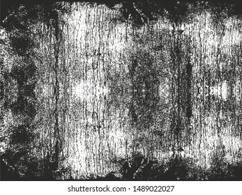 Distressed overlay texture of cracked concrete, stone or asphalt. grunge background. abstract halftone vector illustration