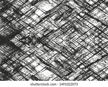 Distressed overlay texture of cracked concrete, stone or asphalt. grunge background. abstract halftone vector illustration
