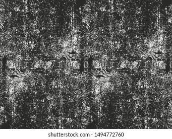 Distressed overlay texture of cracked concrete, stone or asphalt. grunge background. abstract halftone vector illustration