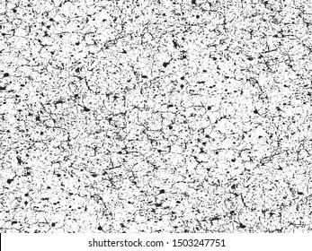 Distressed overlay texture of cracked concrete, stone or asphalt. grunge background. abstract halftone vector illustration