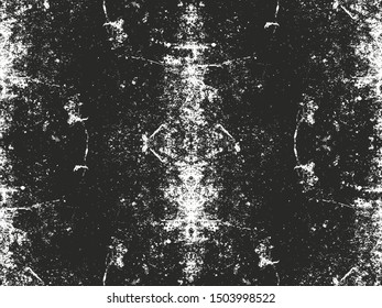 Distressed overlay texture of cracked concrete, stone or asphalt. grunge background. abstract halftone vector illustration