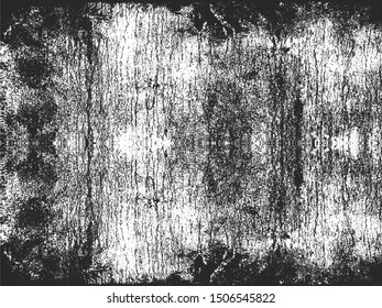 Distressed overlay texture of cracked concrete, stone or asphalt. grunge background. abstract halftone vector illustration
