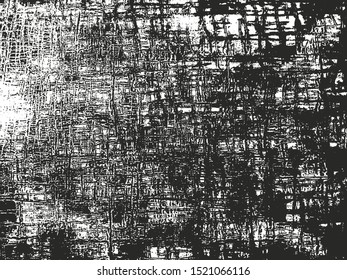Distressed overlay texture of cracked concrete, stone or asphalt. grunge background. abstract halftone vector illustration