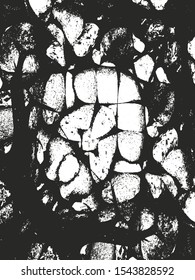 Distressed overlay texture of cracked concrete, stone or asphalt. grunge background. abstract halftone vector illustration