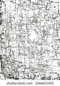 Distressed overlay texture of cracked concrete, stone or asphalt. grunge background. abstract halftone vector illustration