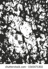 Distressed overlay texture of cracked concrete, stone or asphalt. grunge background. abstract halftone vector illustration