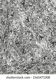 Distressed overlay texture of cracked concrete, stone or asphalt. grunge background. abstract halftone vector illustration