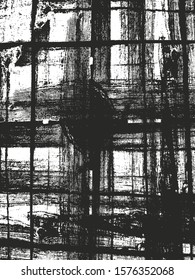 Distressed overlay texture of cracked concrete, stone or asphalt. grunge background. abstract halftone vector illustration