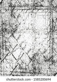 Distressed overlay texture of cracked concrete, stone or asphalt. grunge background. abstract halftone vector illustration