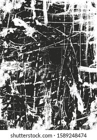 Distressed overlay texture of cracked concrete, stone or asphalt. grunge background. abstract halftone vector illustration