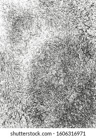 Distressed overlay texture of cracked concrete, stone or asphalt. grunge background. abstract halftone vector illustration