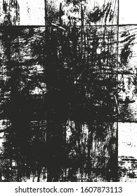 Distressed overlay texture of cracked concrete, stone or asphalt. grunge background. abstract halftone vector illustration