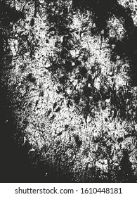 Distressed overlay texture of cracked concrete, stone or asphalt. grunge background. abstract halftone vector illustration