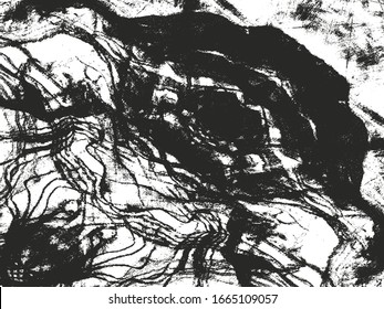 Distressed overlay texture of cracked concrete, stone or asphalt. grunge background. abstract halftone vector illustration