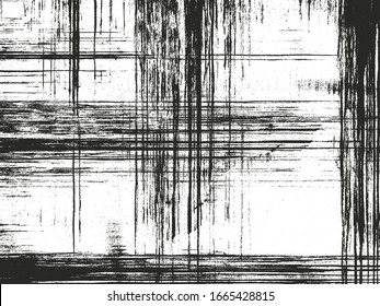 Distressed overlay texture of cracked concrete, stone or asphalt. grunge background. abstract halftone vector illustration