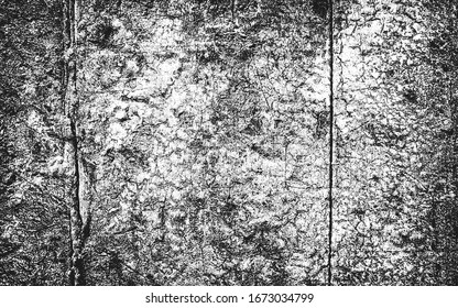 Textura superpuesta en peligro de hormigón, piedra o asfalto. fondo grueso. ilustración abstracta de medio tono vectorial