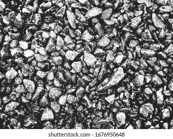 Textura superpuesta en peligro de hormigón, piedra o asfalto. fondo grueso. ilustración abstracta de medio tono vectorial