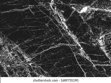 Distressed overlay texture of cracked concrete, stone or asphalt. grunge background. abstract halftone vector illustration