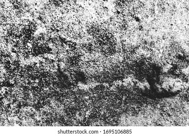 gestörte Überlagerungstextur aus gebrochenem Beton, Stein oder Asphalt. brüchiger Hintergrund. abstrakte Abbildung der halftonischen Vektorillustration