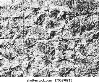 Textura superpuesta en peligro de hormigón, piedra o asfalto. fondo grueso. ilustración abstracta de medio tono vectorial