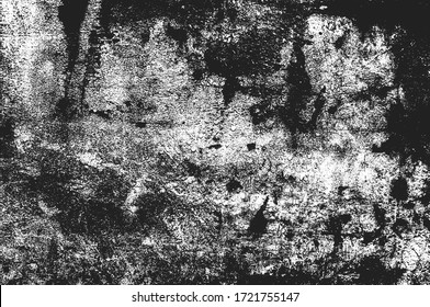 gestörte Überlagerungstextur aus gebrochenem Beton, Stein oder Asphalt. brüchiger Hintergrund. abstrakte Halbtonvektorgrafik