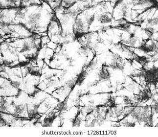 Distressed overlay texture of cracked concrete, stone or asphalt. grunge background. abstract halftone vector illustration