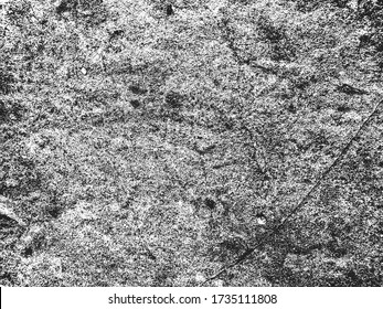 Distressed overlay texture of cracked concrete, stone or asphalt. grunge background. abstract halftone vector illustration