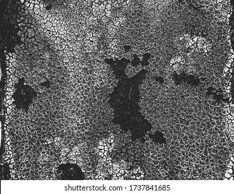 Distressed overlay texture of cracked concrete, stone or asphalt. grunge background. abstract halftone vector illustration
