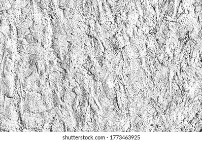 Distressed overlay texture of cracked concrete, stone or asphalt. grunge background. abstract halftone vector illustration