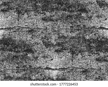 Distressed overlay texture of cracked concrete, stone or asphalt. grunge background. abstract halftone vector illustration