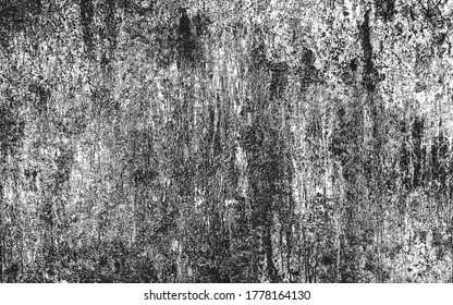 Distressed overlay texture of cracked concrete, stone or asphalt. grunge background. abstract halftone vector illustration