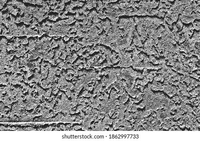 Textura superpuesta en peligro de hormigón, piedra o asfalto. fondo grueso. ilustración abstracta de vector de medio tono