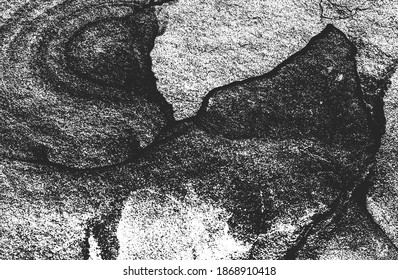 Distressed overlay texture of cracked concrete, stone or asphalt. grunge background. abstract halftone vector illustration