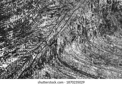 gestörte Überlagerungstextur aus gebrochenem Beton, Stein oder Asphalt. brüchiger Hintergrund. abstrakte Halbtonvektorgrafik