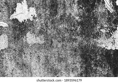 Distressed overlay texture of cracked concrete, stone or asphalt. grunge background. abstract halftone vector illustration
